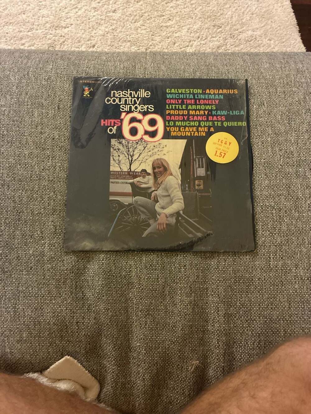 Nashville Country Singers Hits of '69 Vinyl LP Record